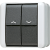 Jalousietaster, 1-pol. (1 Antrieb), 10 A 250 V ~, IP 44, WG 800
