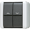 Jalousietaster, 1-pol. (1 Antrieb), 10 A 250 V ~, IP 44, WG 800