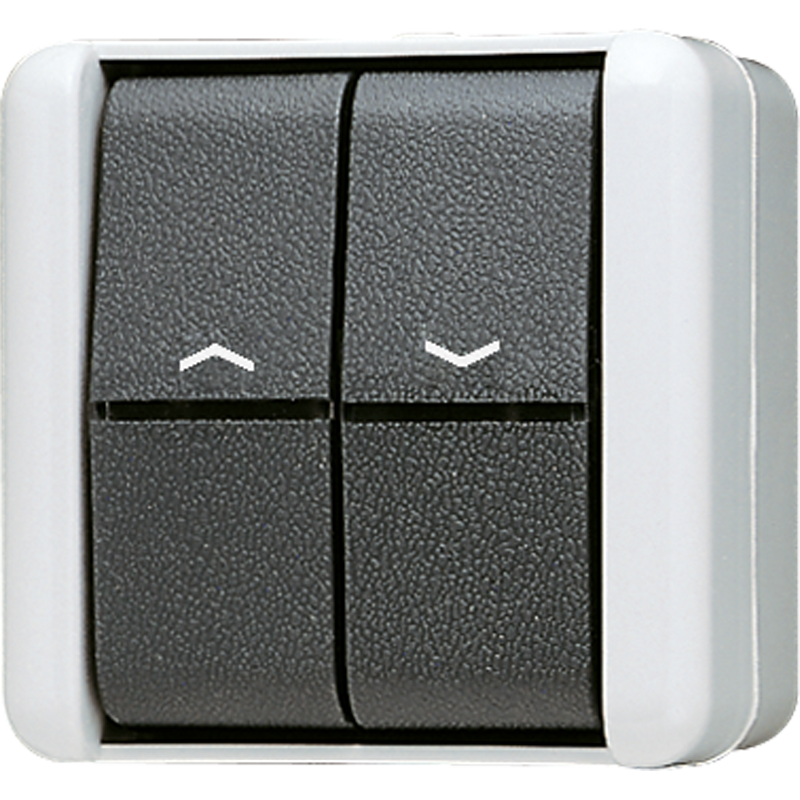 Jalousietaster, 1-pol. (1 Antrieb), 10 A 250 V ~, IP 44, WG 800