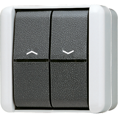 Jalousietaster, 1-pol. (1 Antrieb), 10 A 250 V ~, IP 44, WG 800