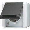 SCHUKO®-Steckdose, 16 A 250 V ~, senkrecht, IP 44, WG 800