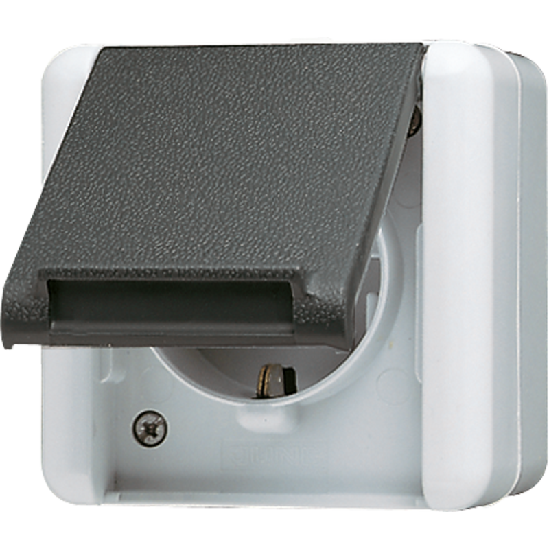 SCHUKO®-Steckdose, 16 A 250 V ~, senkrecht, IP 44, WG 800