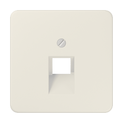 Abdeckung für IAE/UAE-Anschlussdosen, 1 x 8-polig, Thermoplast, Serie CD, weiß (ivory)