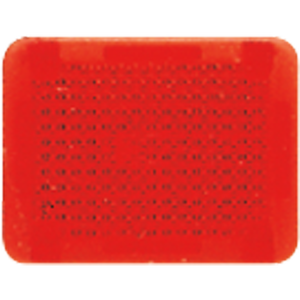 Kalotte ohne Symbol, lichtdurchlässig, rot