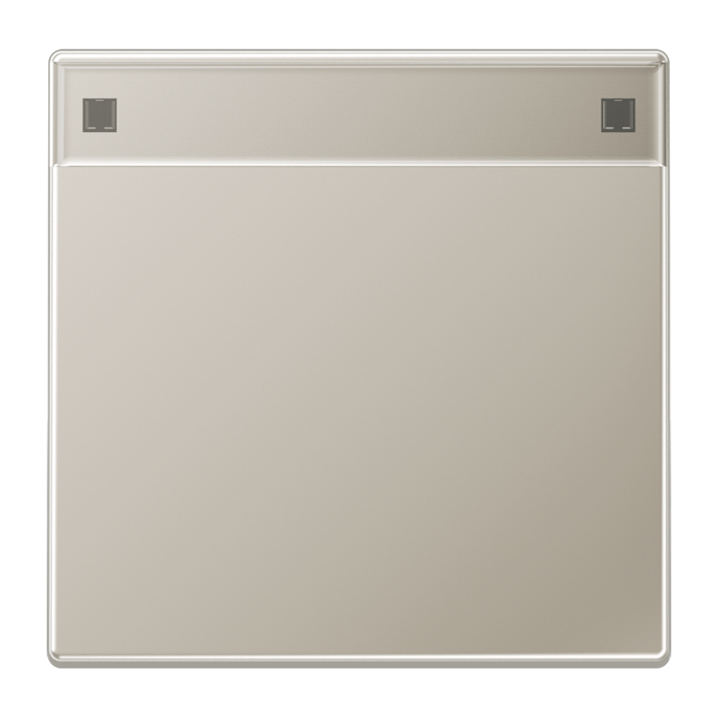 Wippe 1fach, mit Schriftfeld, Serie LS, Edelstahl