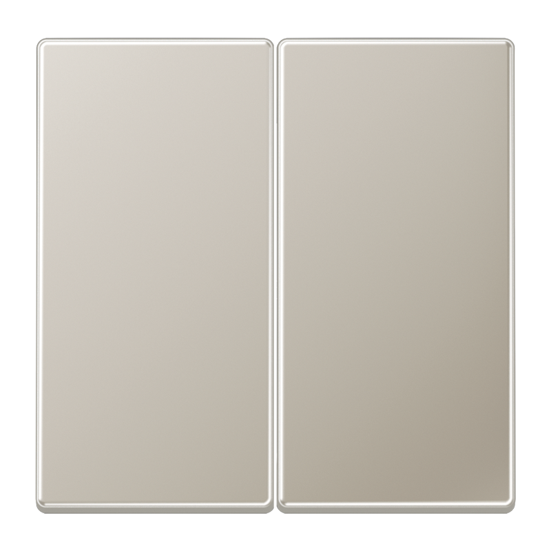 Wippe 2fach, Serie LS, Edelstahl