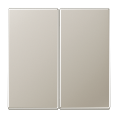 Wippe 2fach, Serie LS, Edelstahl