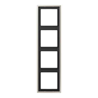 Rahmen 4fach, LS 990, IP 44, Edelstahl, senkrechte und waagerechte Montage