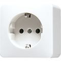 SCHUKO®-Steckdose, 16 A 250 V ~, 47 mm, AP 600, alpinweiß