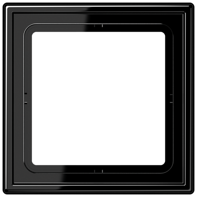 Rahmen 1fach, LS 990, IP 44, Duroplast, schwarz, senkrechte und waagerechte Montage