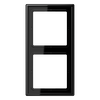Rahmen 2fach, LS 990, IP 44, Duroplast, schwarz, senkrechte und waagerechte Montage