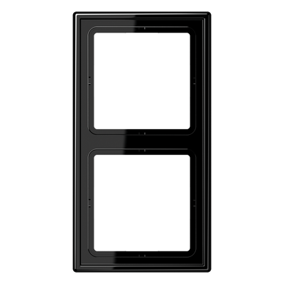 Rahmen 2fach, LS 990, IP 44, Duroplast, schwarz, senkrechte und waagerechte Montage