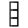 Rahmen 3fach, LS 990, IP 44, Duroplast, schwarz, senkrechte und waagerechte Montage