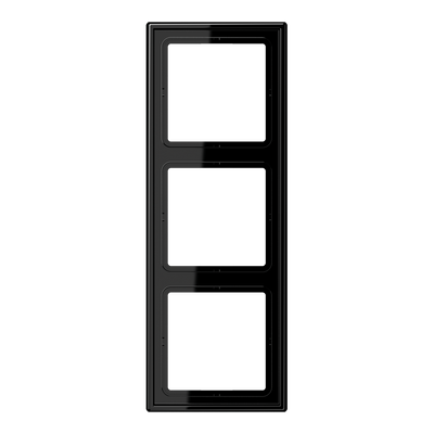 Rahmen 3fach, LS 990, IP 44, Duroplast, schwarz, senkrechte und waagerechte Montage