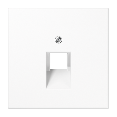 Abdeckung für IAE/UAE-Anschlussdosen, 1 x 8-polig, Thermoplast, Serie LS, alpinweiß