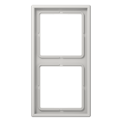 Rahmen 2fach, senkrechte und waagerechte Montage, Duroplast, LS 990, lichtgrau