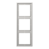 Rahmen 3fach, LS 990, IP 44, Duroplast, lichtgrau, senkrechte und waagerechte Montage