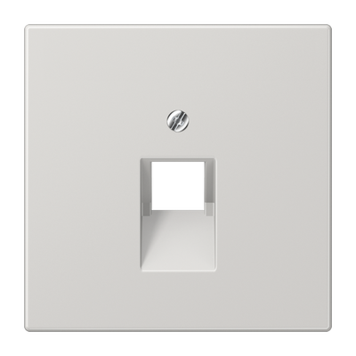 Abdeckung für IAE/UAE-Anschlussdosen 1 x 8-polig, Thermoplast, Serie LS, lichtgrau