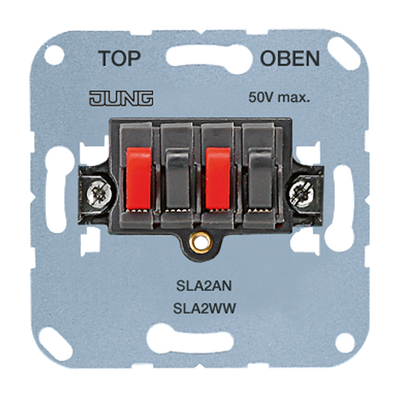 Stereo-Lautsprecher-Anschlussdose 25 V ~, 60 V DC, anthrazit