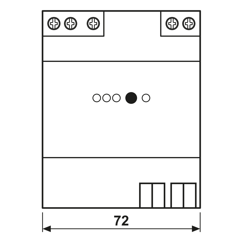 KNX Spannungsversorgung, 640 mA, REG, 4 TE – Bild 2 von 2