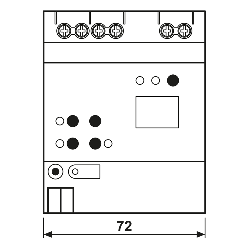 KNX DALI-2 Gateway Colour 2fach, REG, 4 TE, Secure – Bild 2 von 2