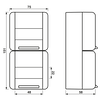 SCHUKO®-Zweifach-Steckdose, verdrahtet, 16 A 250 V ~, mit Schriftfeld, senkrecht, IP 44, WG 800