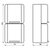 SCHUKO®-Zweifach-Steckdose, verdrahtet, 16 A 250 V ~, senkrecht, IP 44, WG 800