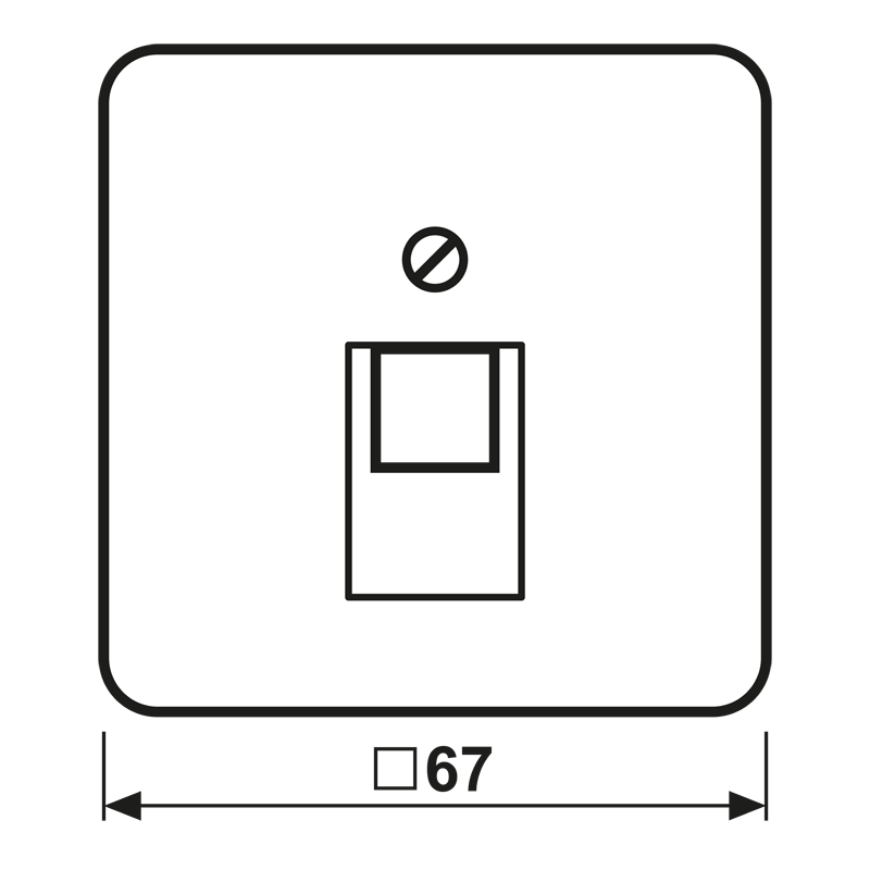 Abdeckung für IAE/UAE-Anschlussdosen, 1 x 8-polig, Thermoplast, Serie CD, weiß (ivory) – Bild 2 von 2