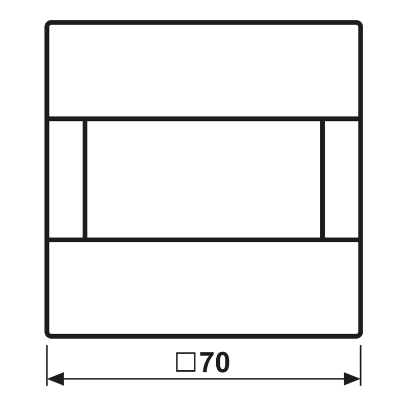 KNX Automatikschalter, Universal, 1,10 m, Thermoplast, Serie LS, alpinweiß – Bild 2 von 2