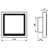KNX Raumcontroller LS TOUCH mit Rahmen LS 990, Secure, Metall, PVD-beschichtet, Bronze gebürstet