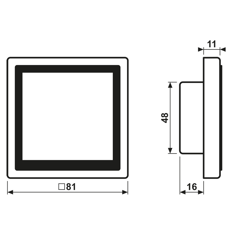 KNX Raumcontroller LS TOUCH mit Rahmen LS 990, Secure, Thermoplast, weiß (ivory) – Bild 2 von 2