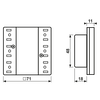Tastmodul Universal 3fach, F50, Serie LS
