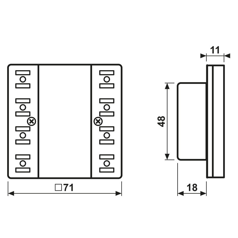 KNX Stetigregler-Modul, 2fach, F50, Serie LS – Bild 2 von 2