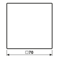Wippe 1fach, Duroplast, Serie LS, lichtgrau