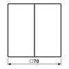 Wippe, Duroplast, Serie LS, lichtgrau