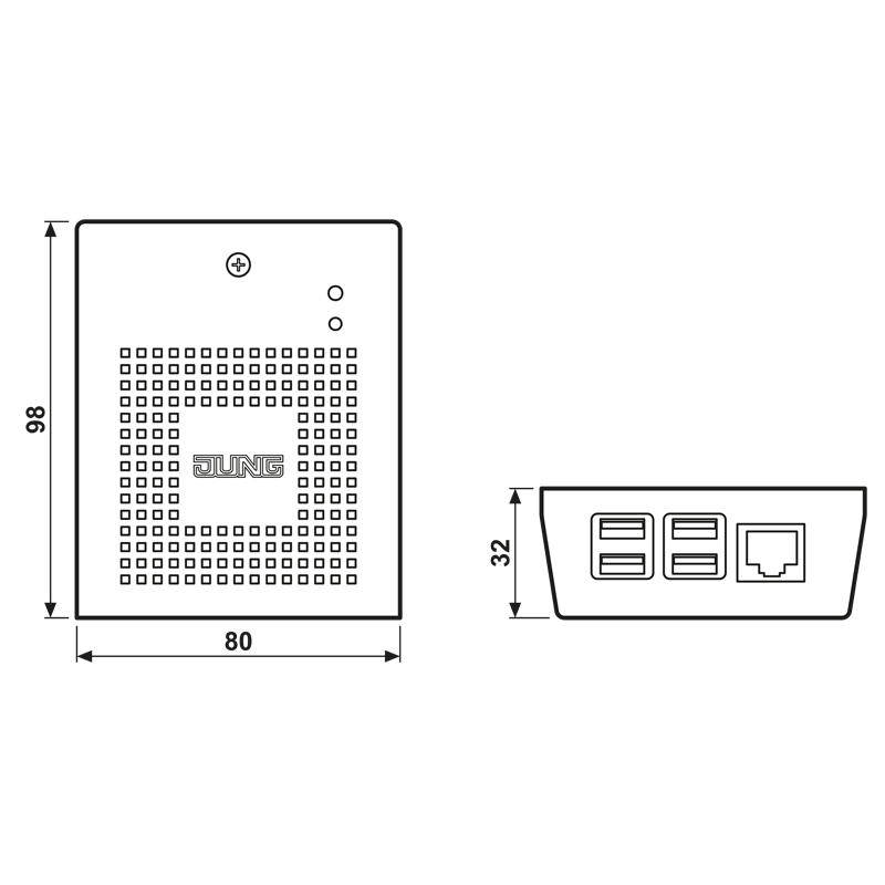 Smart Visu Server, mit Eurostecker – Bild 2 von 2
