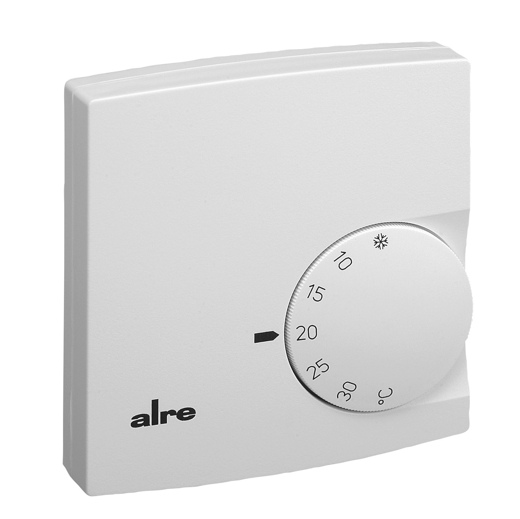 Raumtemperaturregler, Aufputz, 5…30°C, 230VAC, Öffner, ECO-Funktion