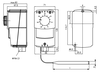 Kapillar-Thermostat, Wandmontage, 0…60°C, Hysterese einstellbar 2..20K, Außeneinstellung, Kapillarlänge 4,5m