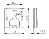 Raumtemperaturregler, Aufputz superflach, 5…30°C, 230VAC, 2(1)A, Öffner