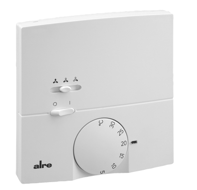 Raumtemperaturregler, Heizen/Kühlen, Aufputz, 230VAC, 3-stufiger Lüfterausgang