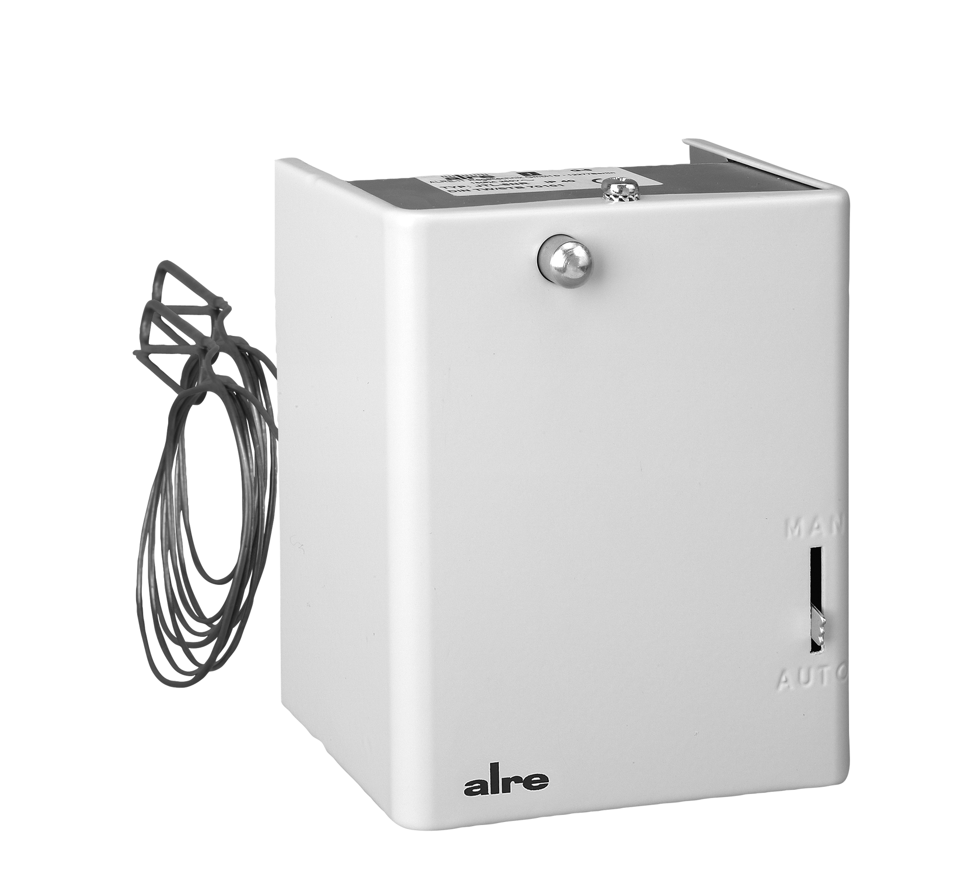 Lufterhitzer-Thermostat, 70…95°C (Brenner), 20…70°C (Ventilator), 100°C (STB), Kapillarlänge 1250mm
