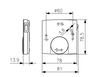 Raumtemperaturregler, Aufputz superflach, 5…30°C, 230VAC, 2(1)A, Öffner, ECO-Funktion, Anzeige Heizen, Schalter EIN/AUS