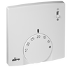 Raumtemperaturregler, Aufputz superflach, 5…30°C, 230VAC, 2(1)A, Wechsler, Schalter Heizen/Kühlen