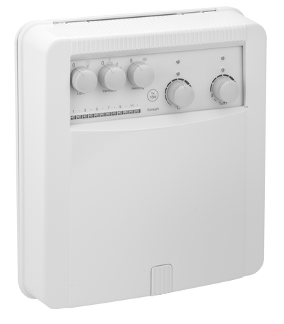 Saunasteuerung für Trockensaunen (80…110°C) oder Feuchtsaunen (40…60°C), max. 9kW