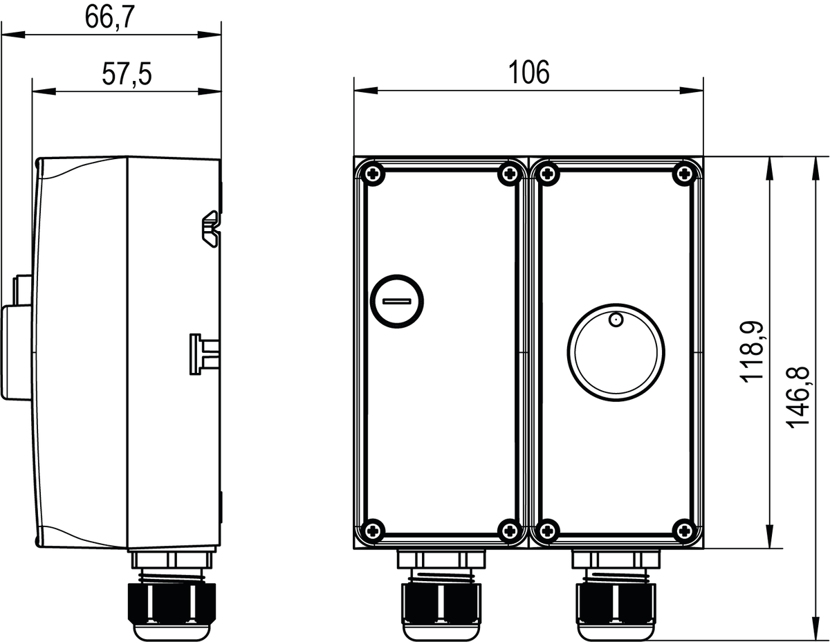 Universalkapillar-Doppelthermostat, TR 0…120°C, STB 70…130°C, Hysterese TR=3K STB=-10…-15K – Bild 2 von 3