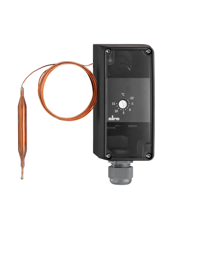 Frostschutzthermostat, 1,8m, IP65, Hysterese 1,5K, STW, Inneneinstellung, Außenrückstellung