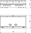 Klemmenleiste, max. 6 Raumthermostate und 12 Stellantriebe, IP20