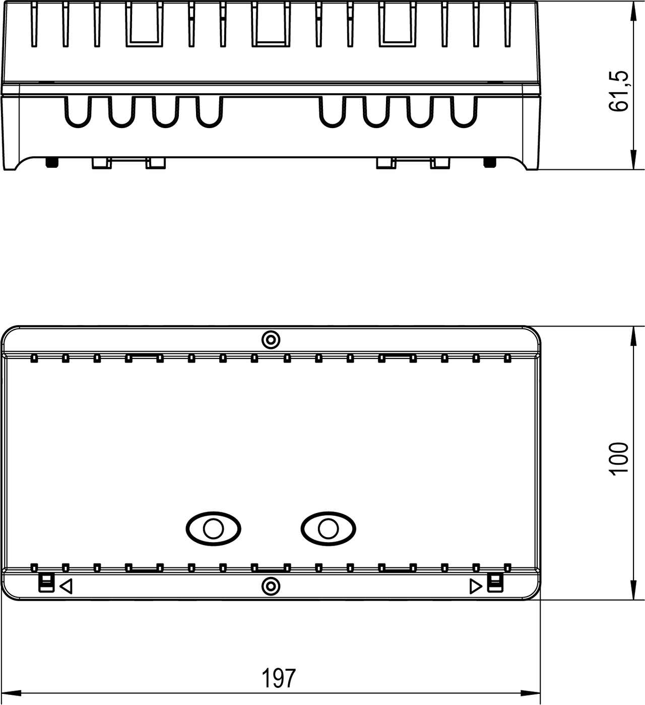 Klemmenleiste, max. 6 Raumthermostate und 12 Stellantriebe, IP20 – Bild 2 von 3