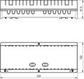 Klemmenleiste, max. 8 Raumthermostate und 16 Stellantriebe, IP20