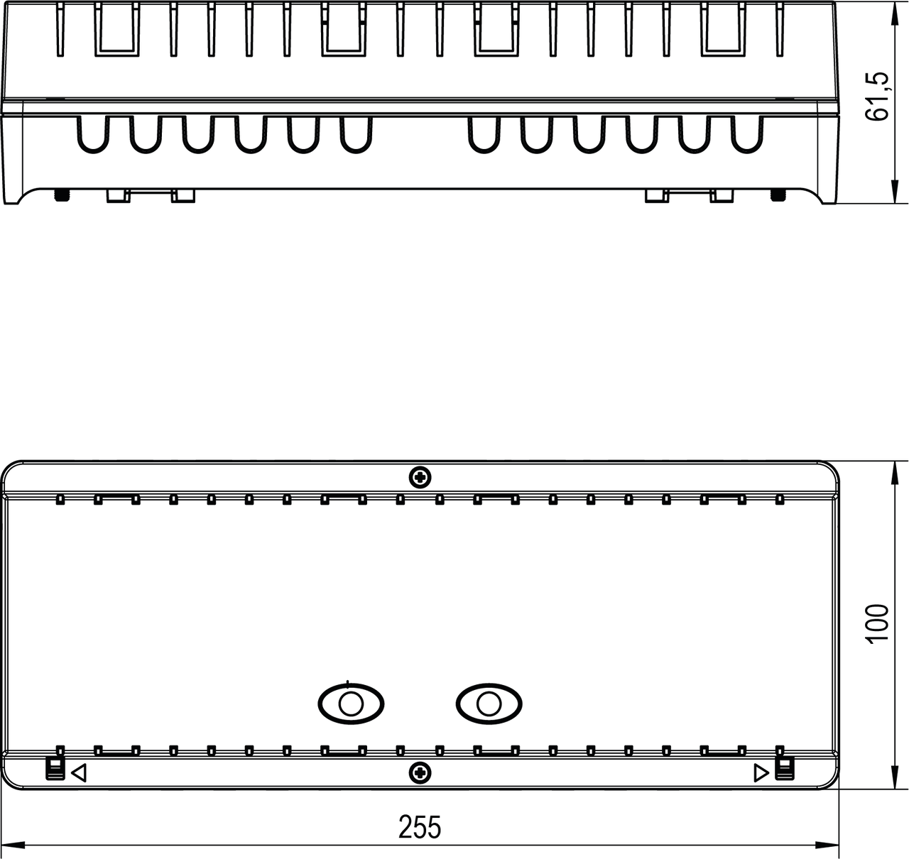 Klemmenleiste, max. 8 Raumthermostate und 16 Stellantriebe, IP20 – Bild 2 von 3